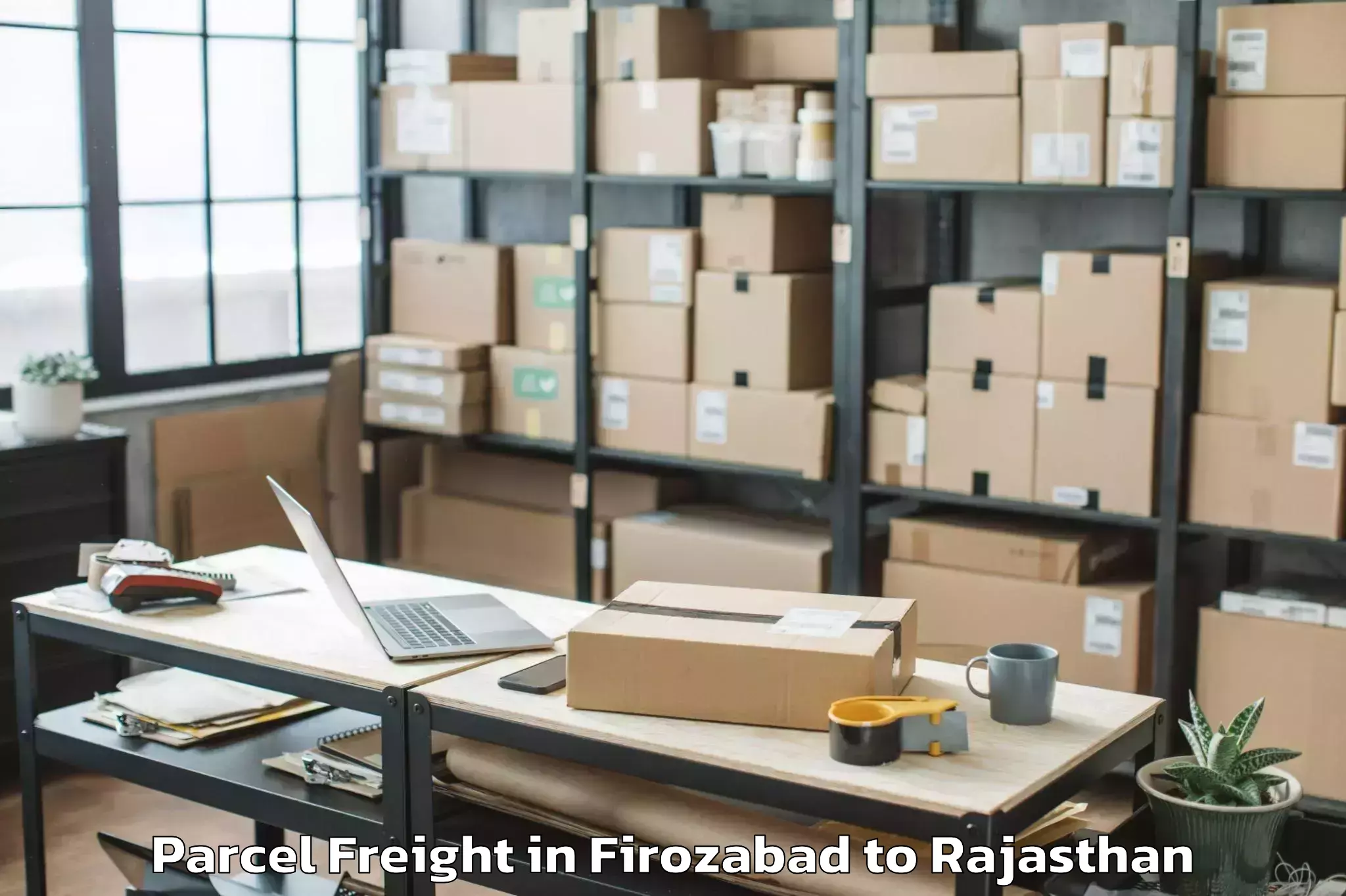 Book Your Firozabad to Udaipur Parcel Freight Today